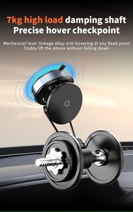 📱 Magnetic Suction Phone Holder – 360° Rotating Universal Mobile Stand