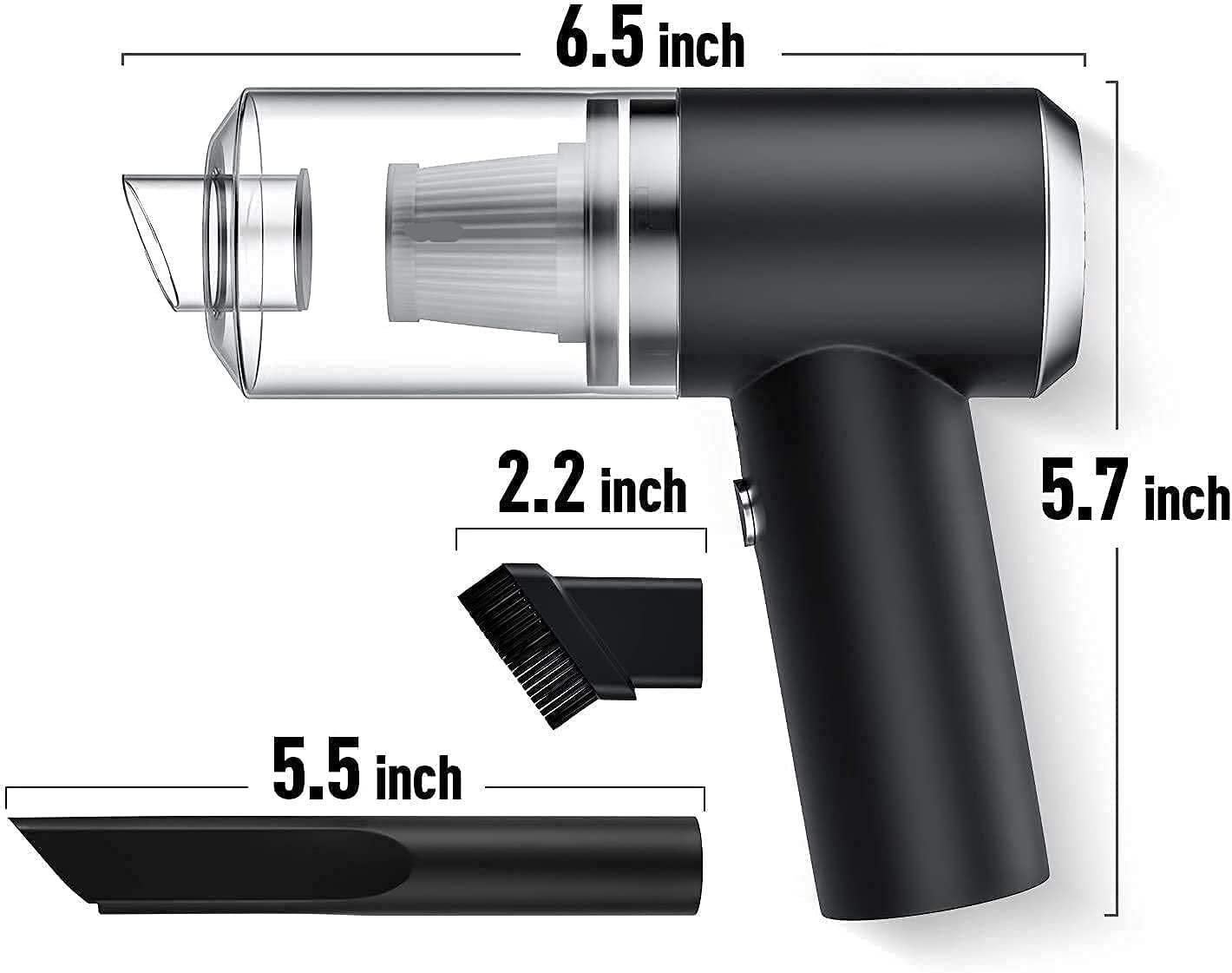 🚗✨ 2-in-1 Wireless Handheld Vacuum Cleaner & Air Duster – Portable, Rechargeable & Powerful