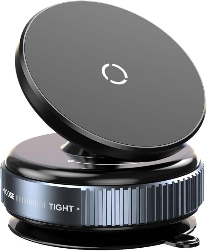 📱 Magnetic Suction Phone Holder – 360° Rotating Universal Mobile Stand