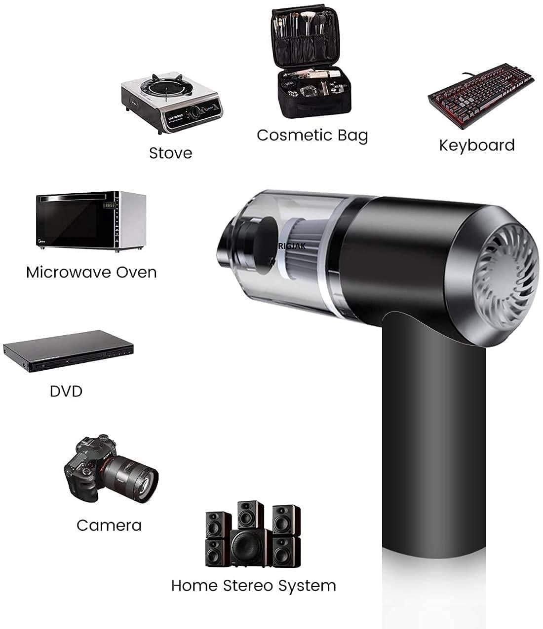 🚗✨ 2-in-1 Wireless Handheld Vacuum Cleaner & Air Duster – Portable, Rechargeable & Powerful