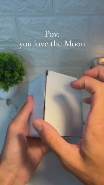 3D Planet Crystal Ball LED Night Light with Wooden Base